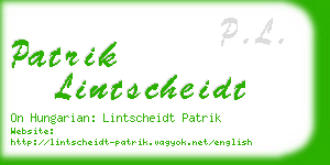 patrik lintscheidt business card